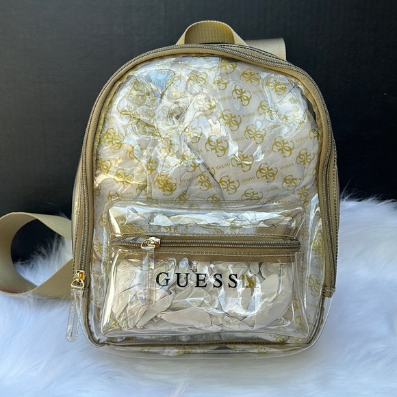 New GUESS Clear Small Backpack - Picture 1 of 3
